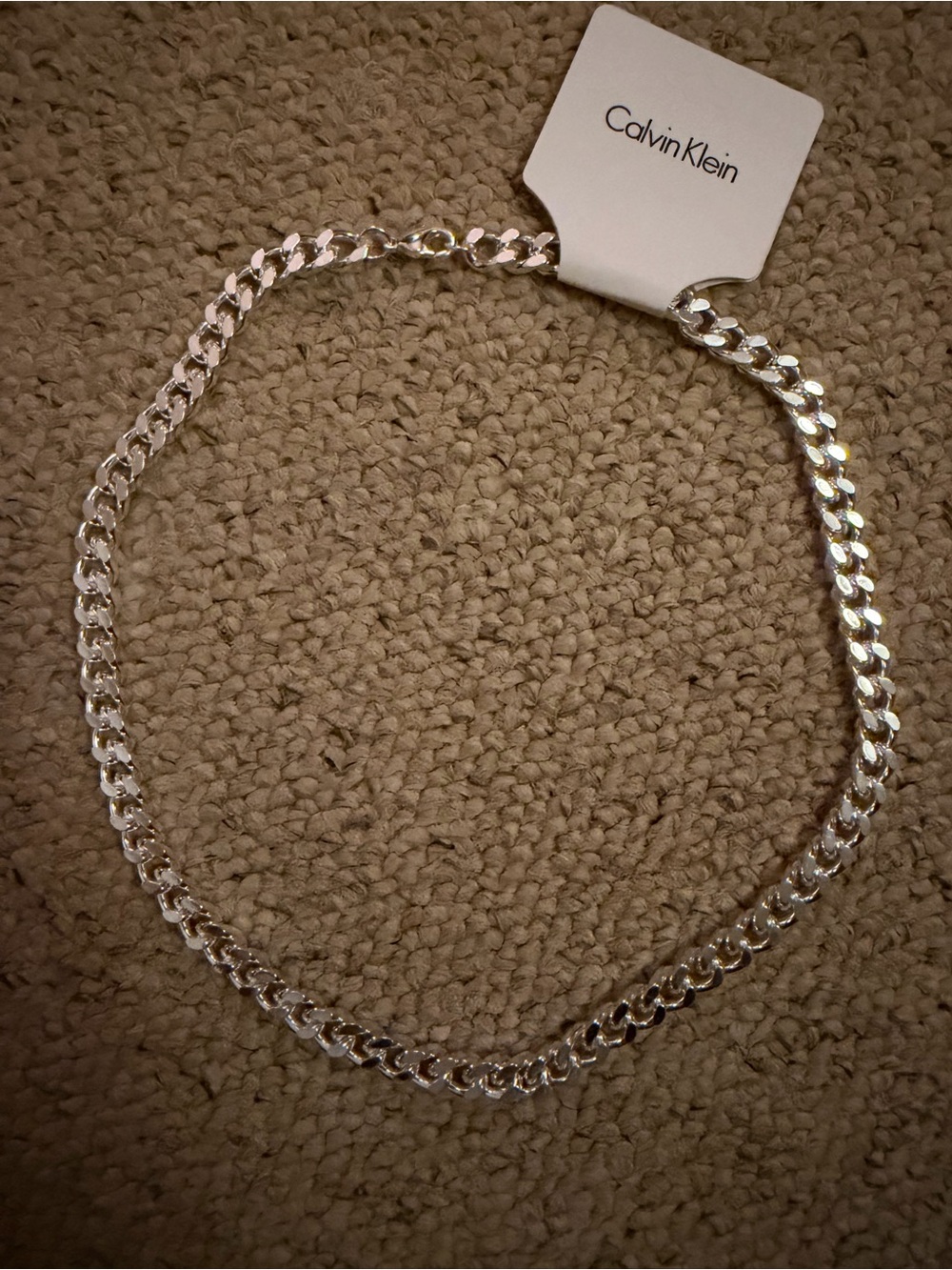 Calvin Klein Cuban link chain necklace